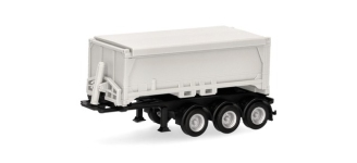 Herpa 077101 - H0 - Abraumcontainerauflieger 3a - weiß